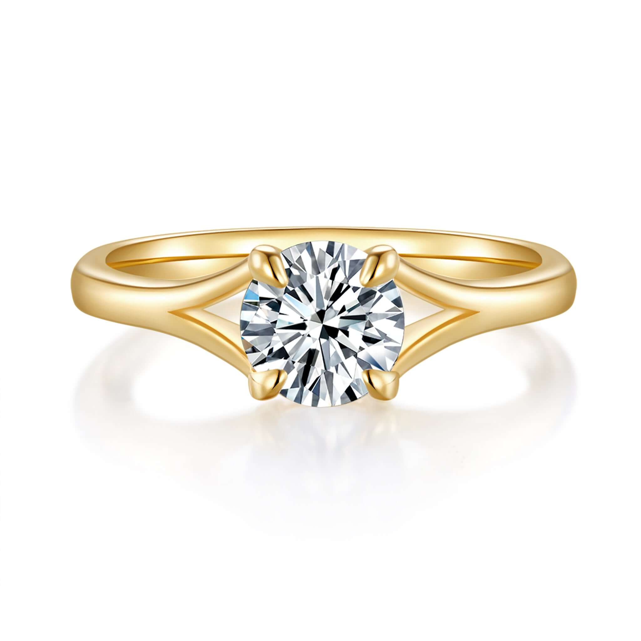 Carina Solitaire Diamond Ring With 4.06 Ct. Round Shape Lab Grown Diamond