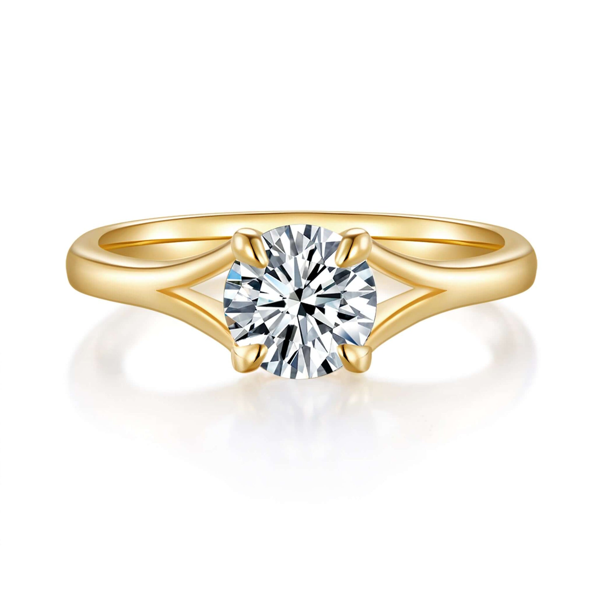 Carina Solitaire Diamond Ring With 4.06 Ct. Round Shape Lab Grown Diamond