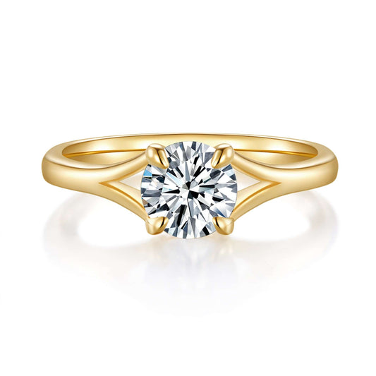 Carina Solitaire Diamond Ring With 1.02 Ct. Round Shape Lab Grown Diamond - Precious Lab
