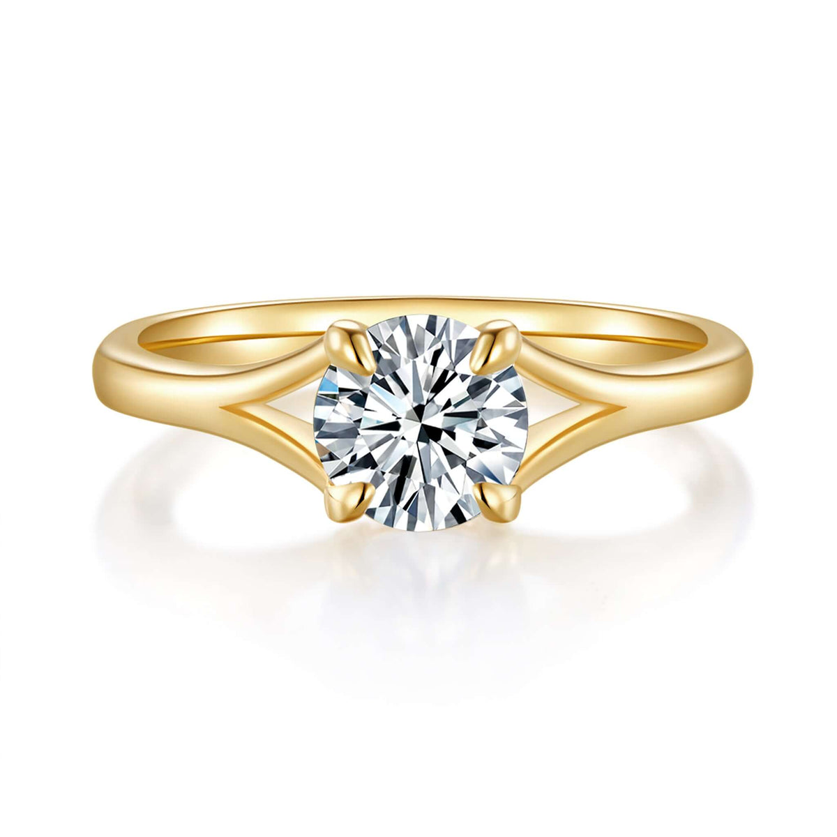 Carina Solitaire Diamond Ring With 4.02 Ct. Pear Shape Lab Grown Diamond