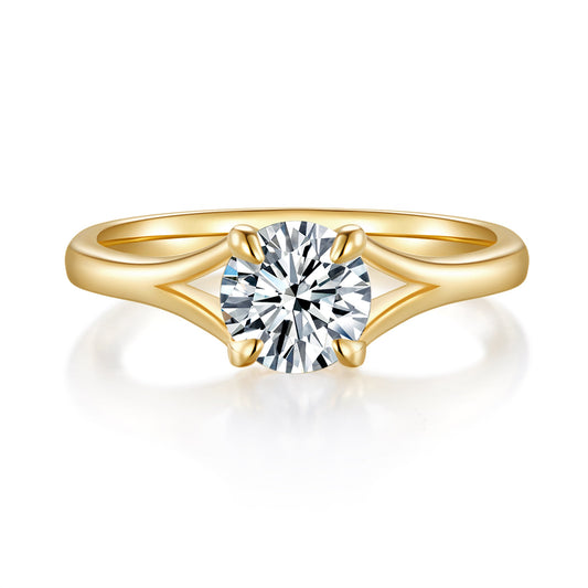Carina Solitaire Diamond Ring With 1.41 Ct. Round Shape Lab Grown Diamond (Certificate No: 677531122) - Precious Lab