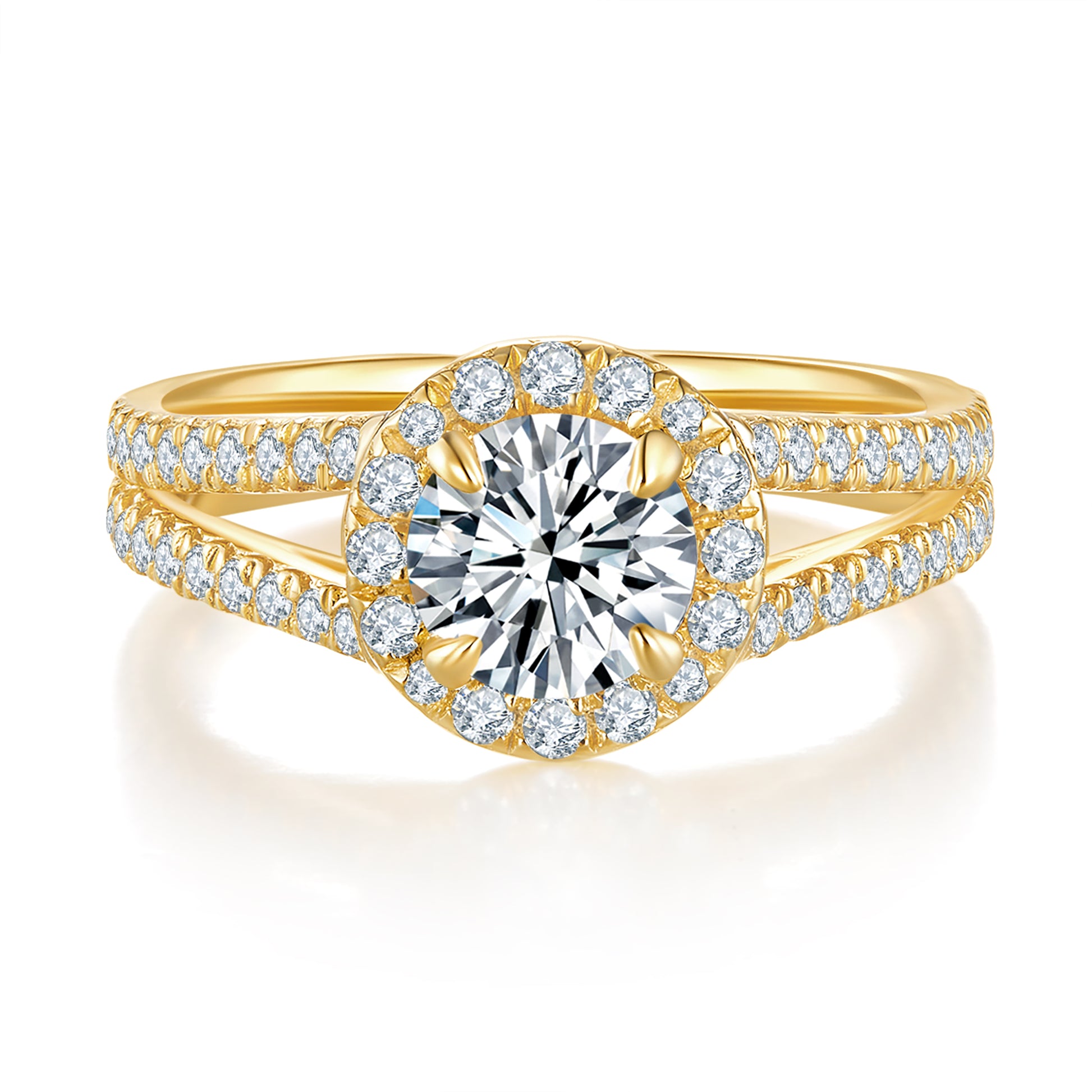 Angelina Halo Preset 1ct Diamond Ring