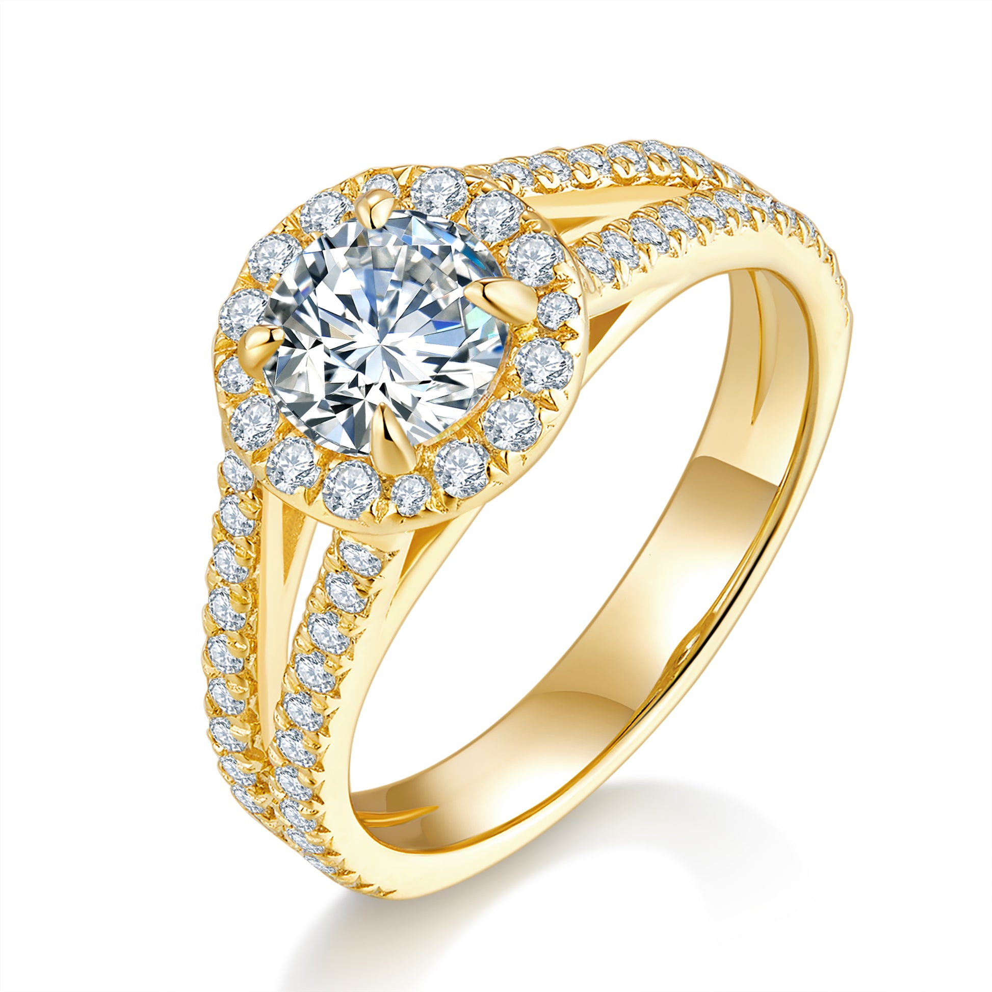 Angelina Halo Preset 1ct Diamond Ring