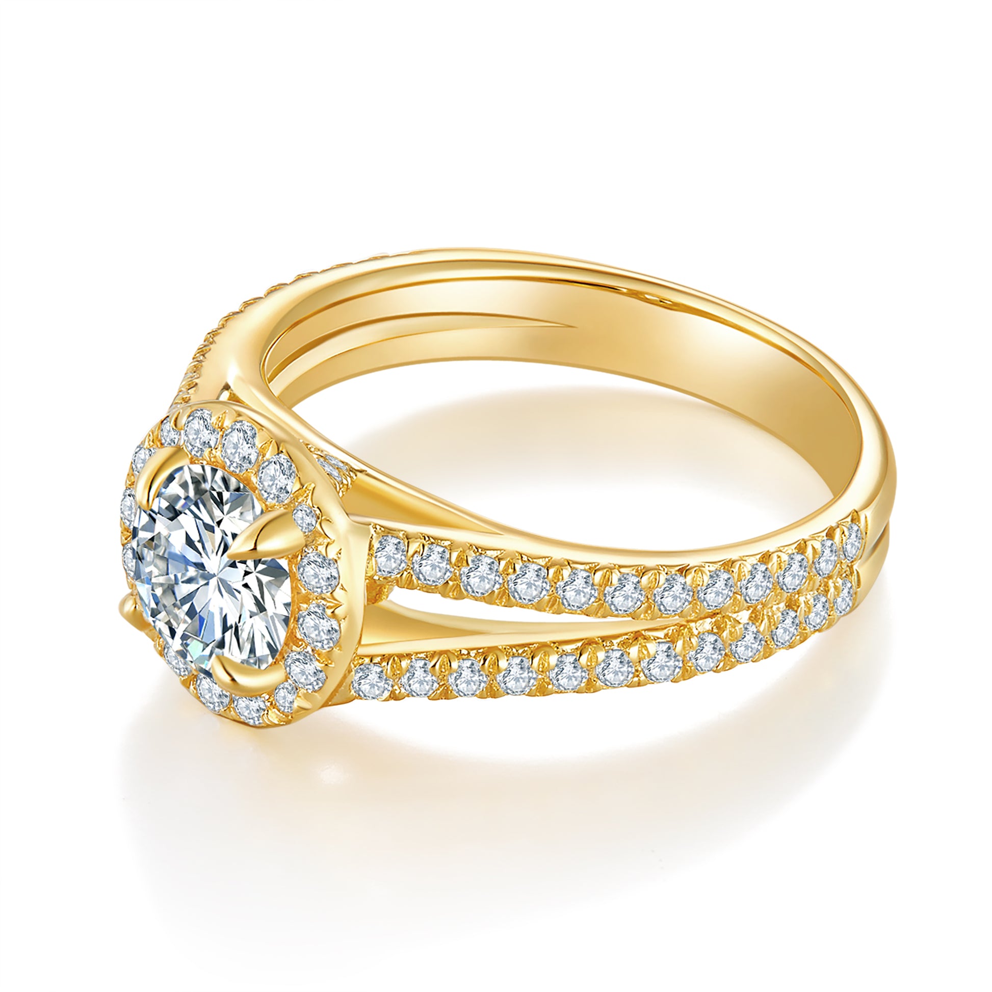 Angelina Halo Preset 1ct Diamond Ring