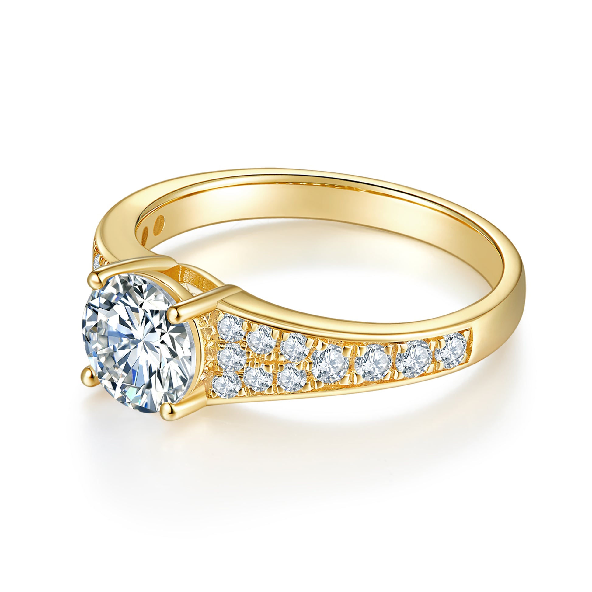 Aurora Pave Preset 1ct Diamond Ring