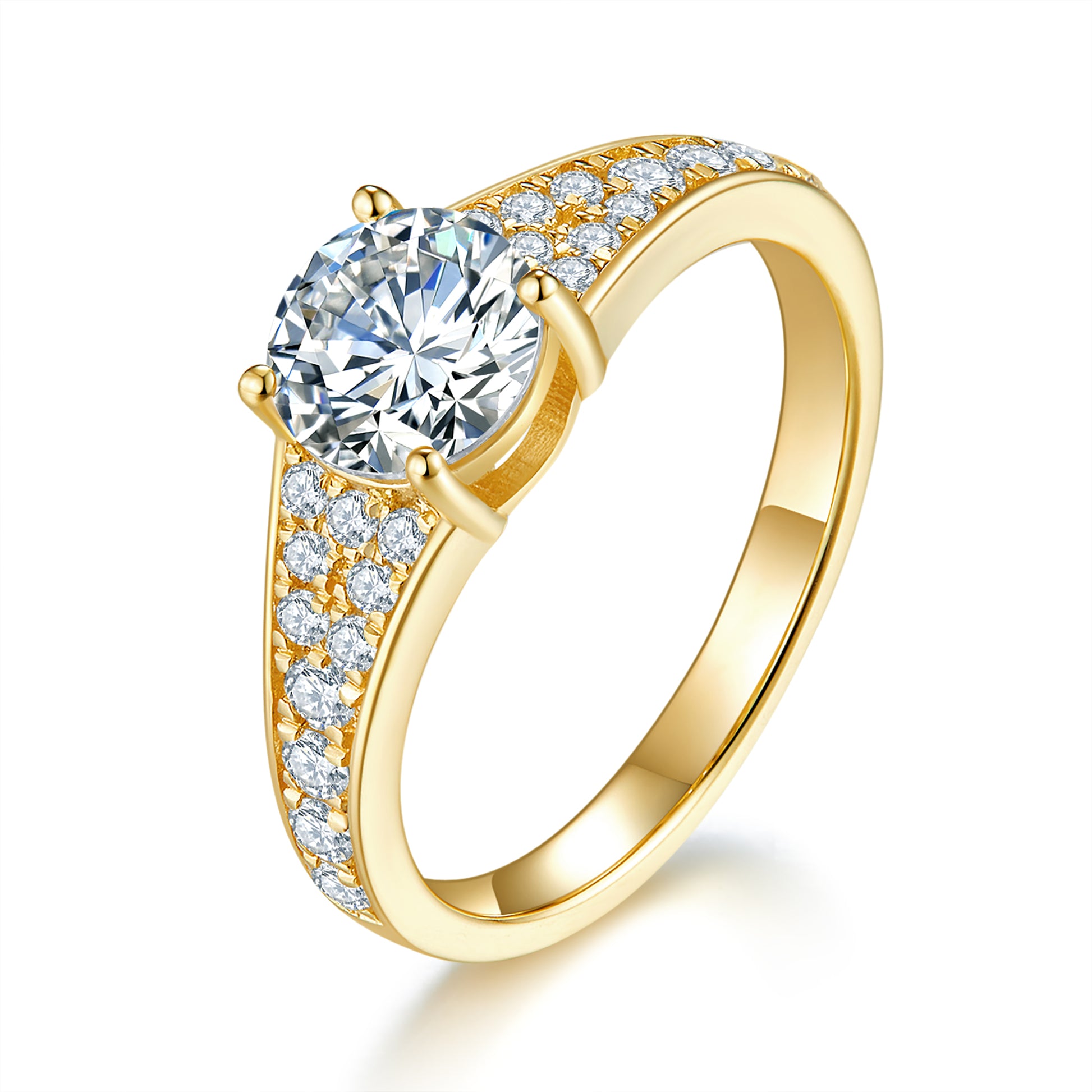 Aurora Pave Preset 1ct Diamond Ring