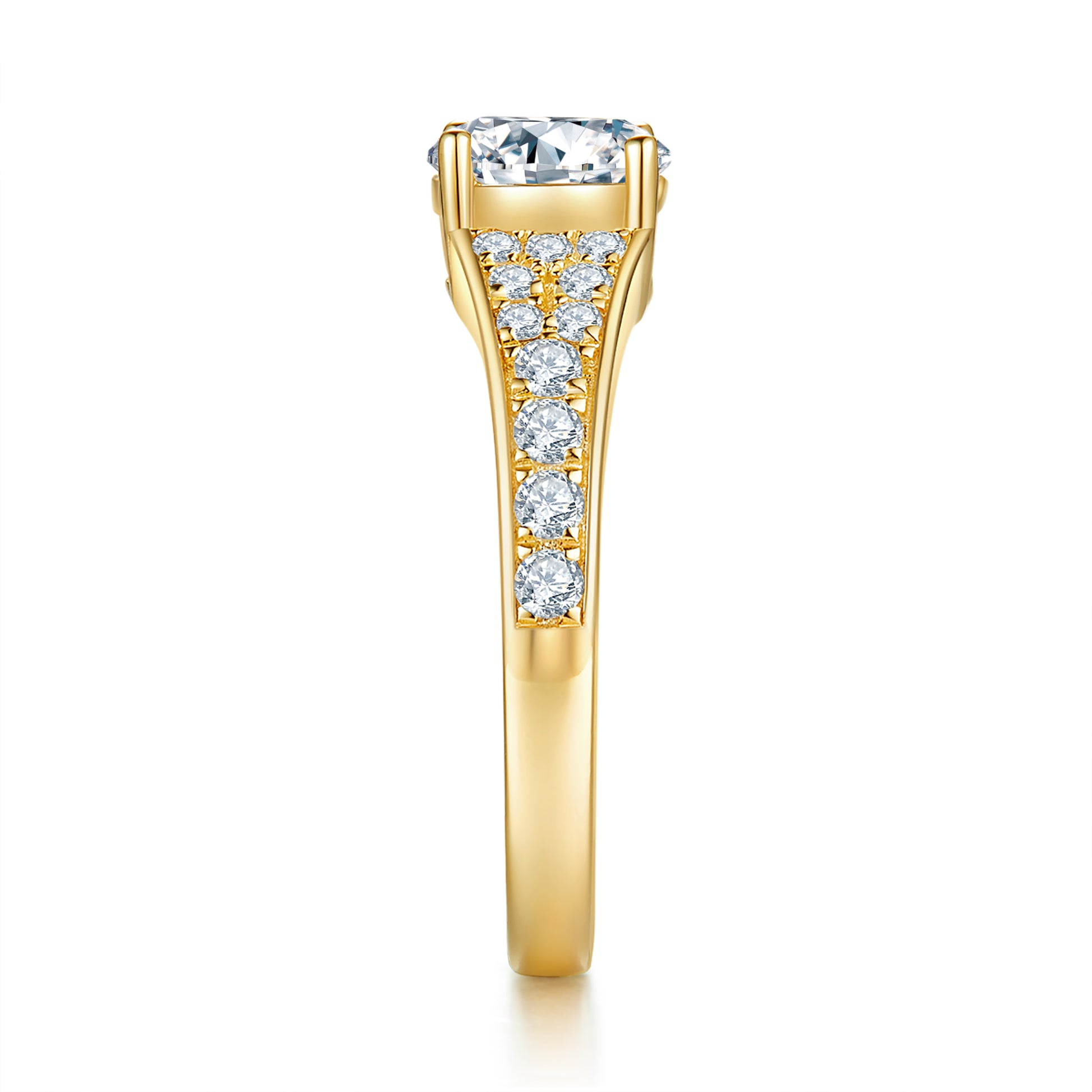 Aurora Pave Preset 1ct Diamond Ring