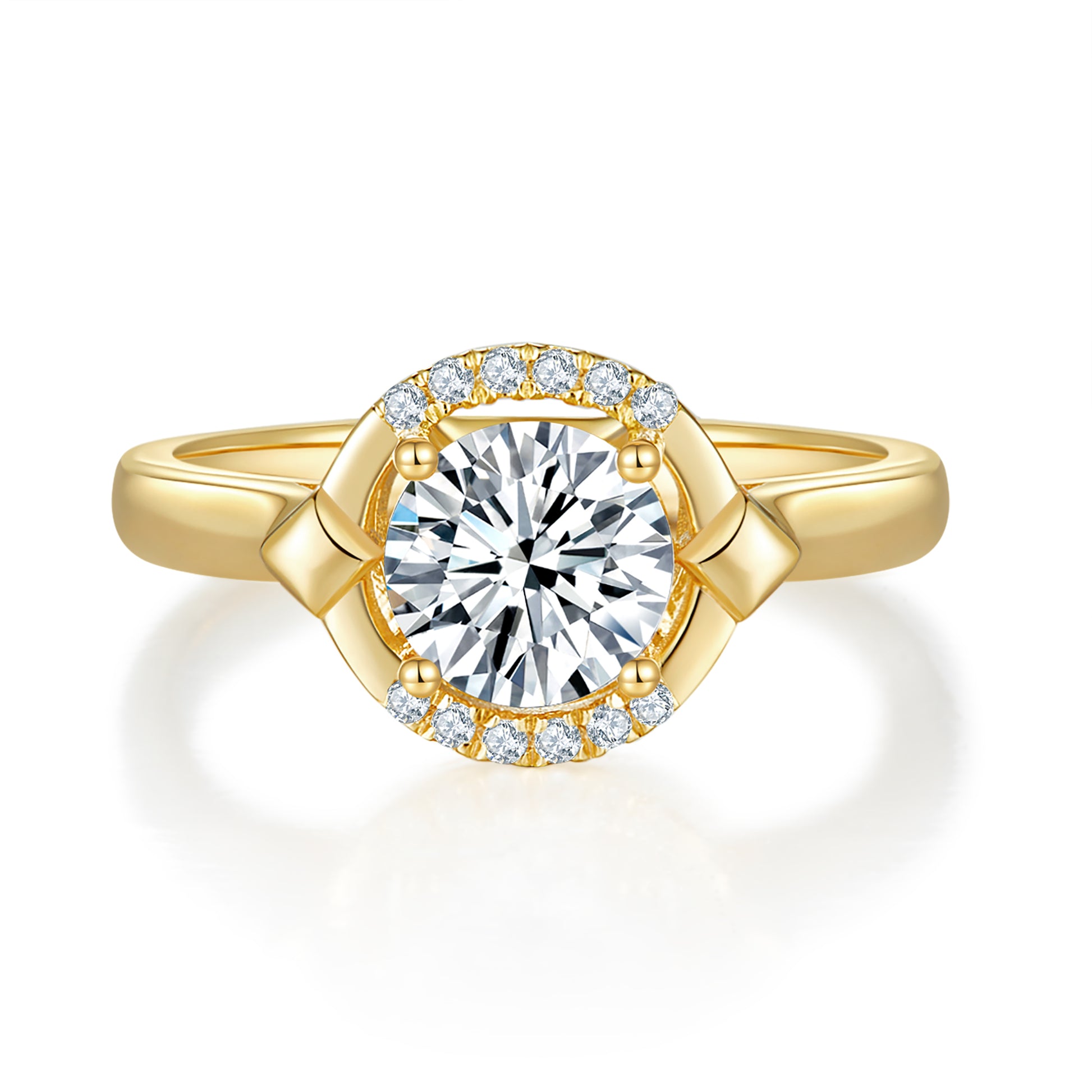 Lunar Halo Preset 1ct Diamond Ring