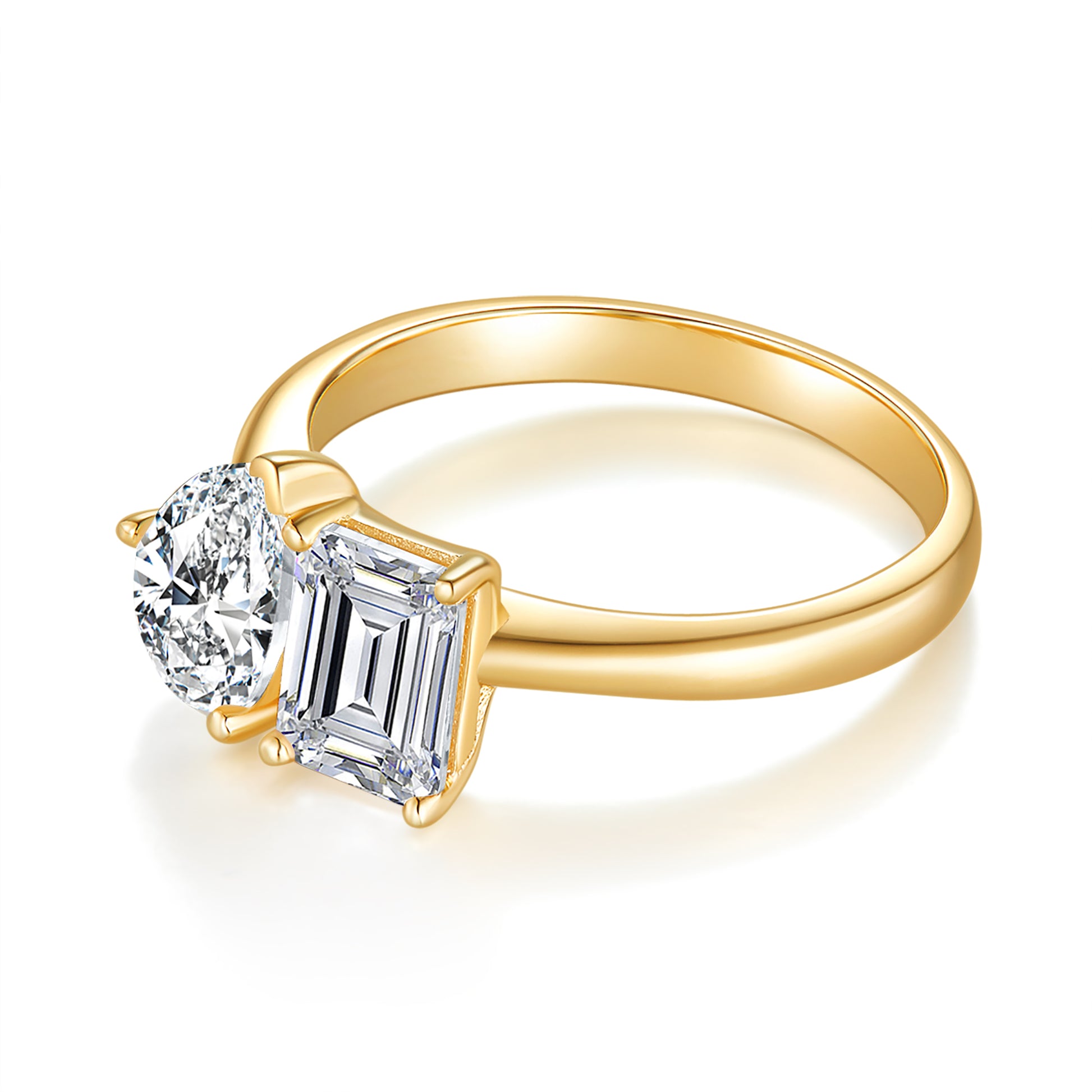 Toi Et Moi Preset 2ct Diamond Ring