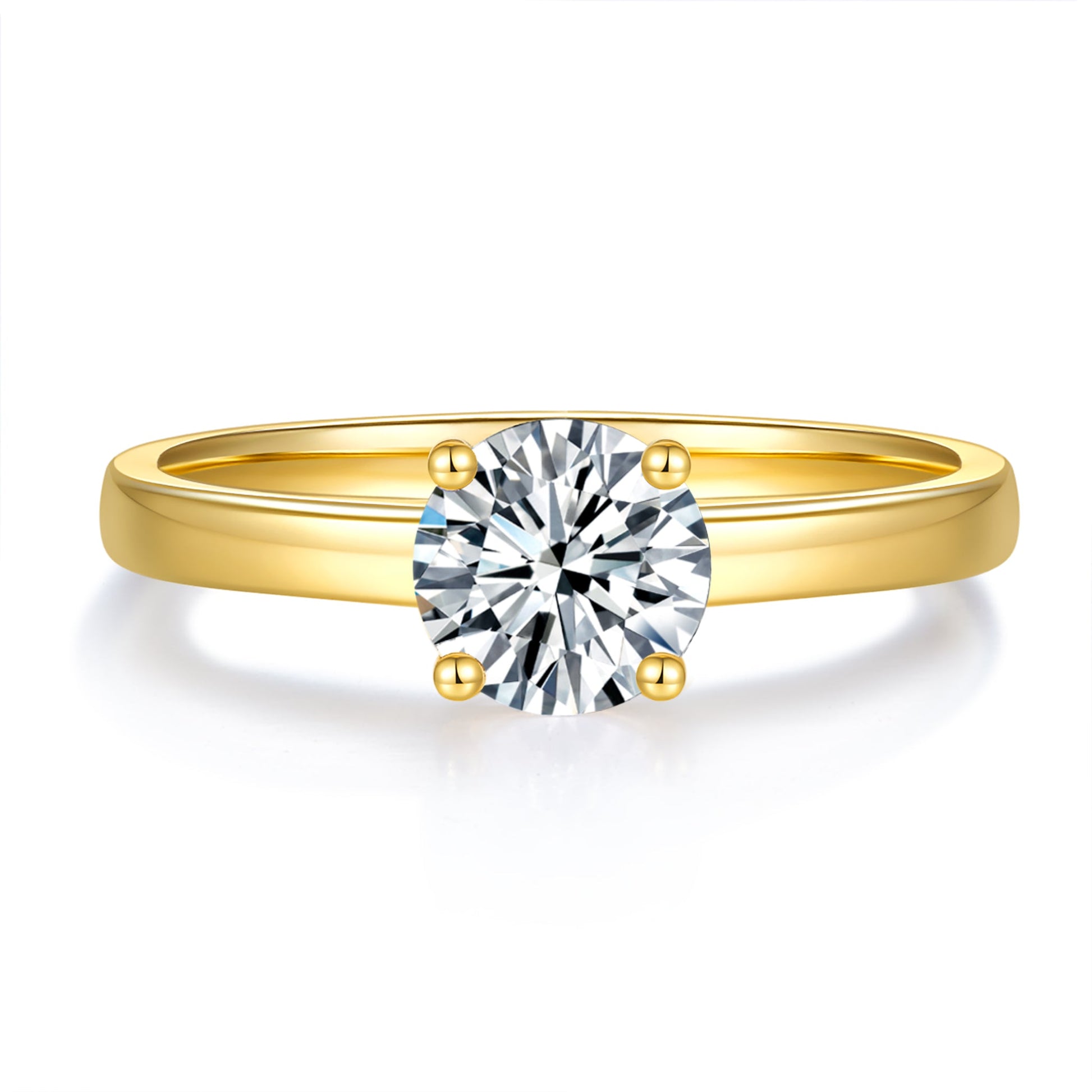 Classic Solitaire Diamond Ring With 2.81 Ct. Emerald Shape Lab Grown Diamond