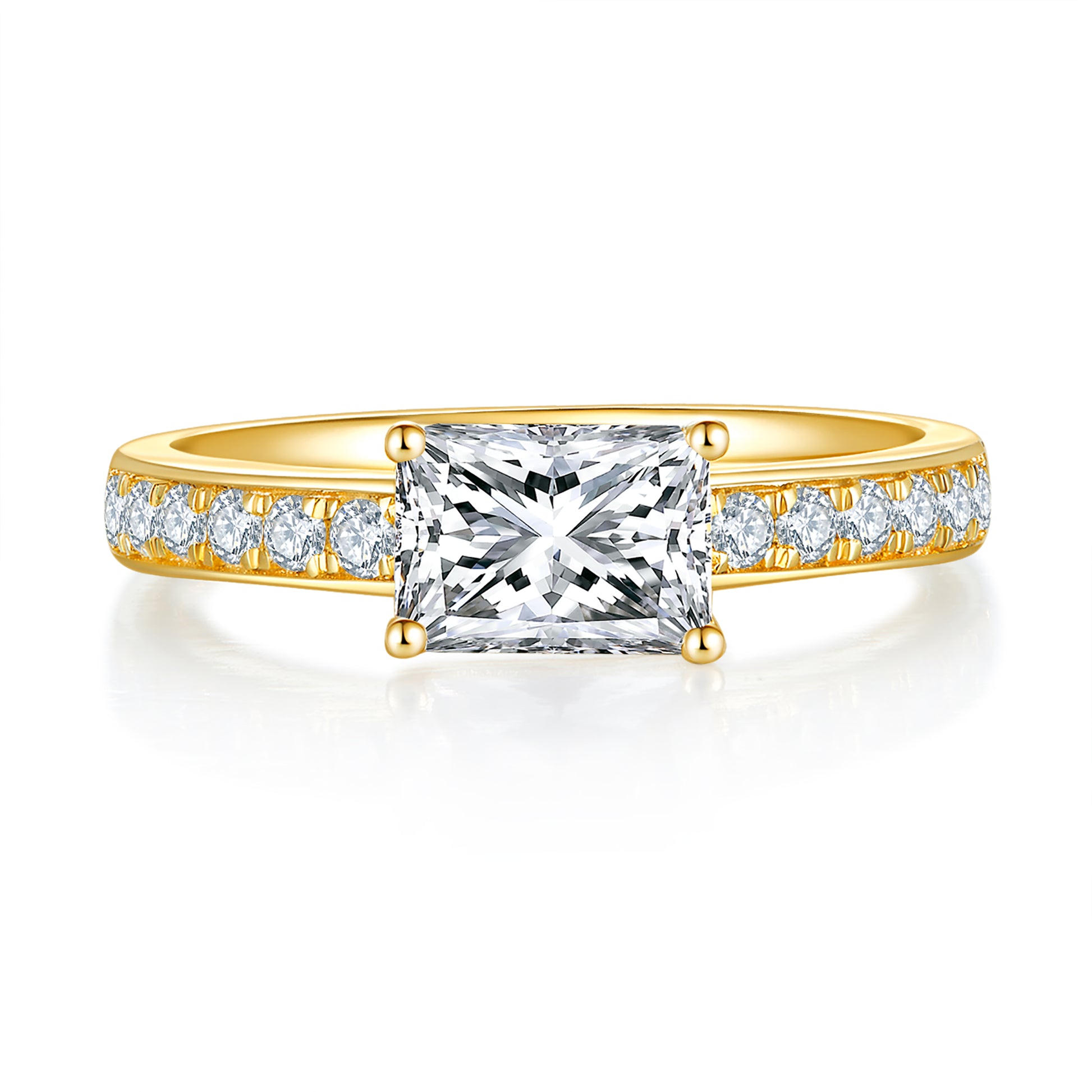 Radiance Pave 1ct Preset Diamond Ring