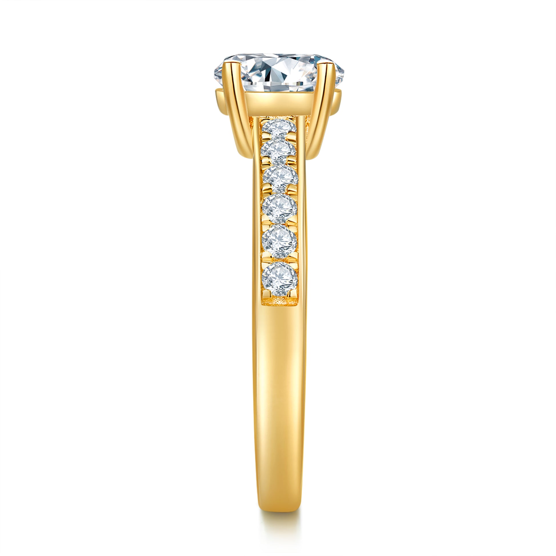 Classic Pave Preset 1ct Diamond Ring