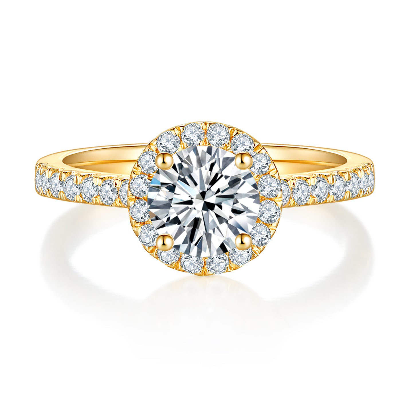 Classic Halo Diamond Ring