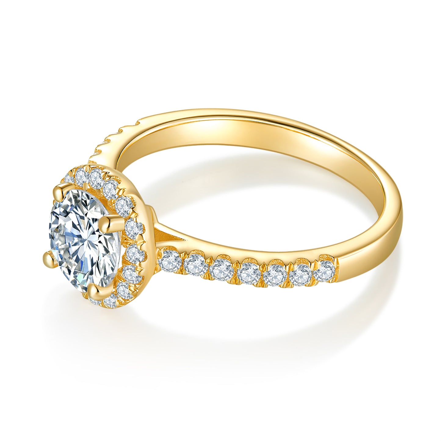 Classic Halo Diamond Ring