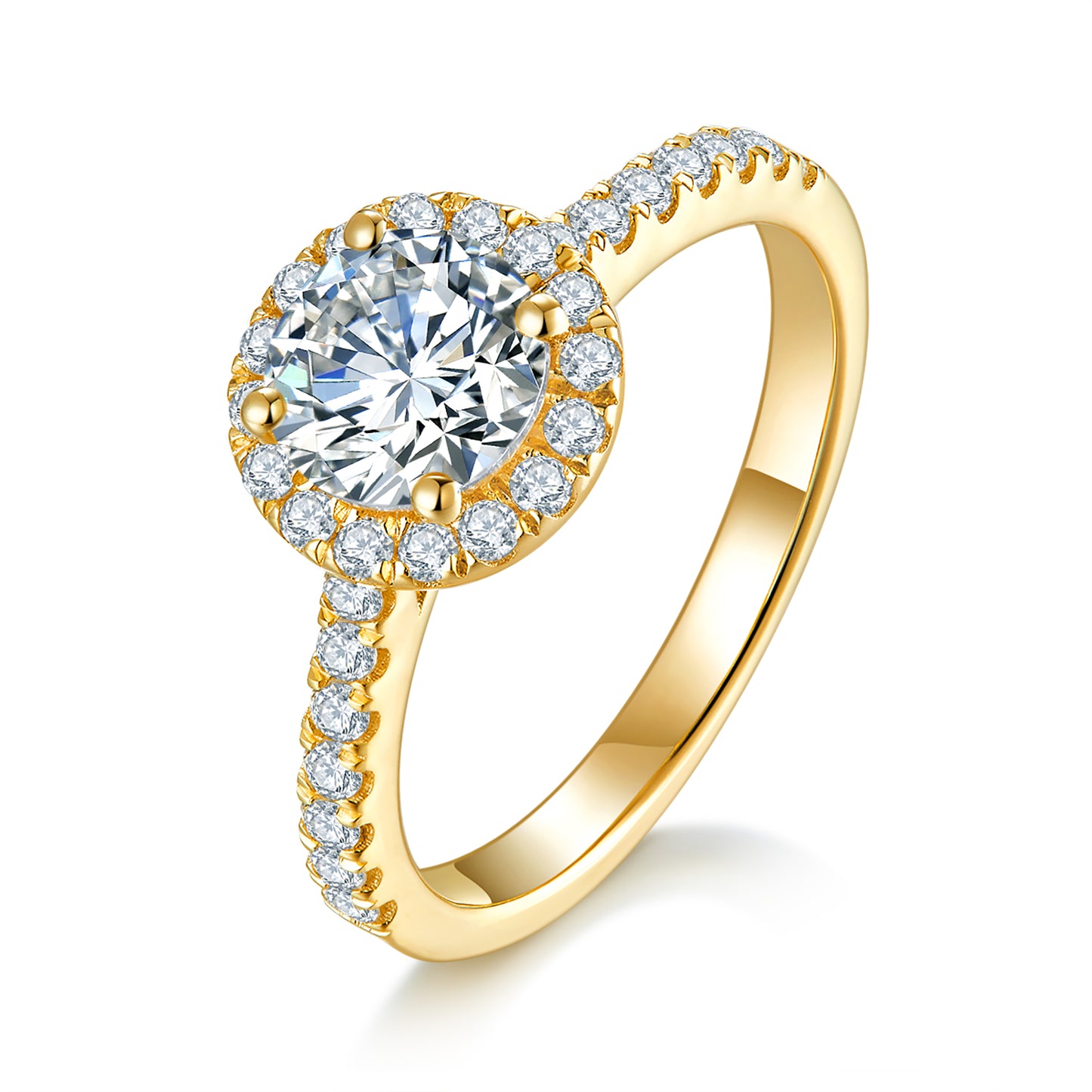 Classic Halo Diamond Ring