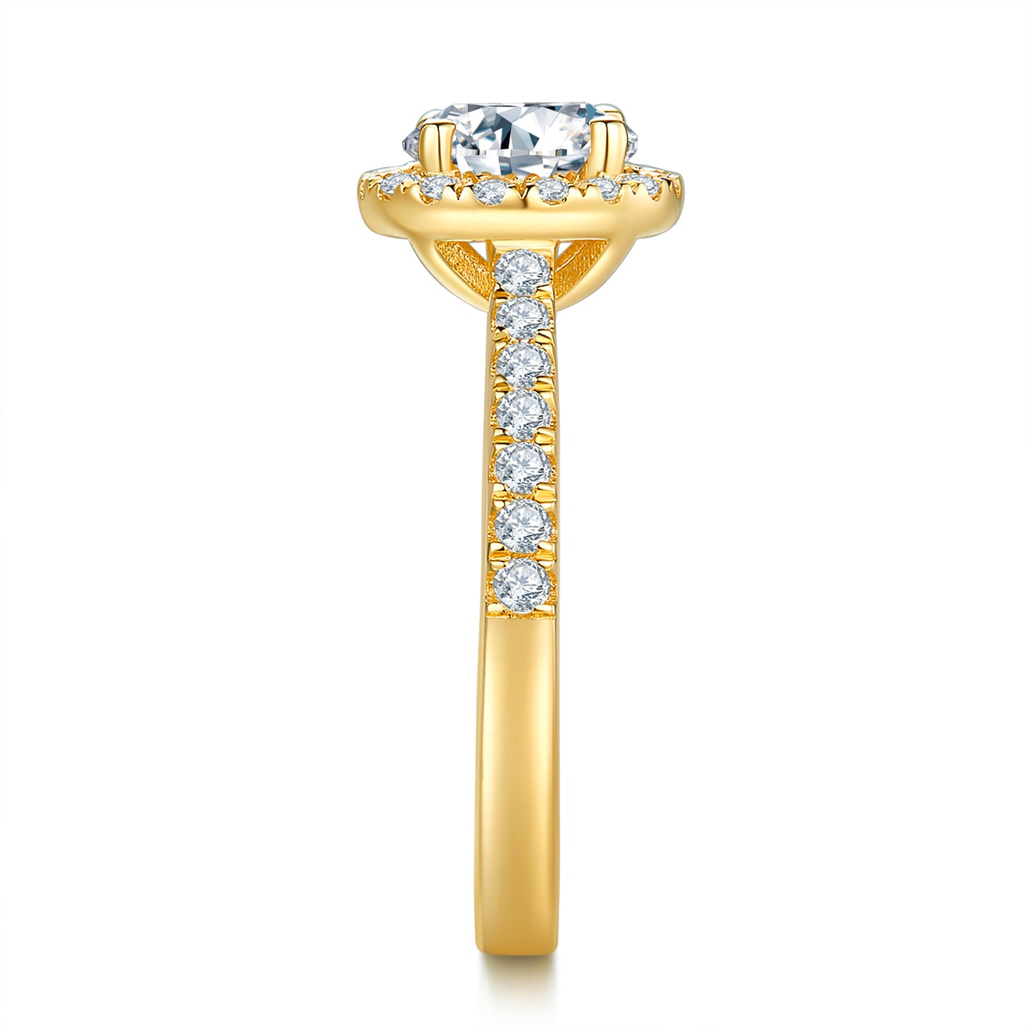 Classic Halo Diamond Ring