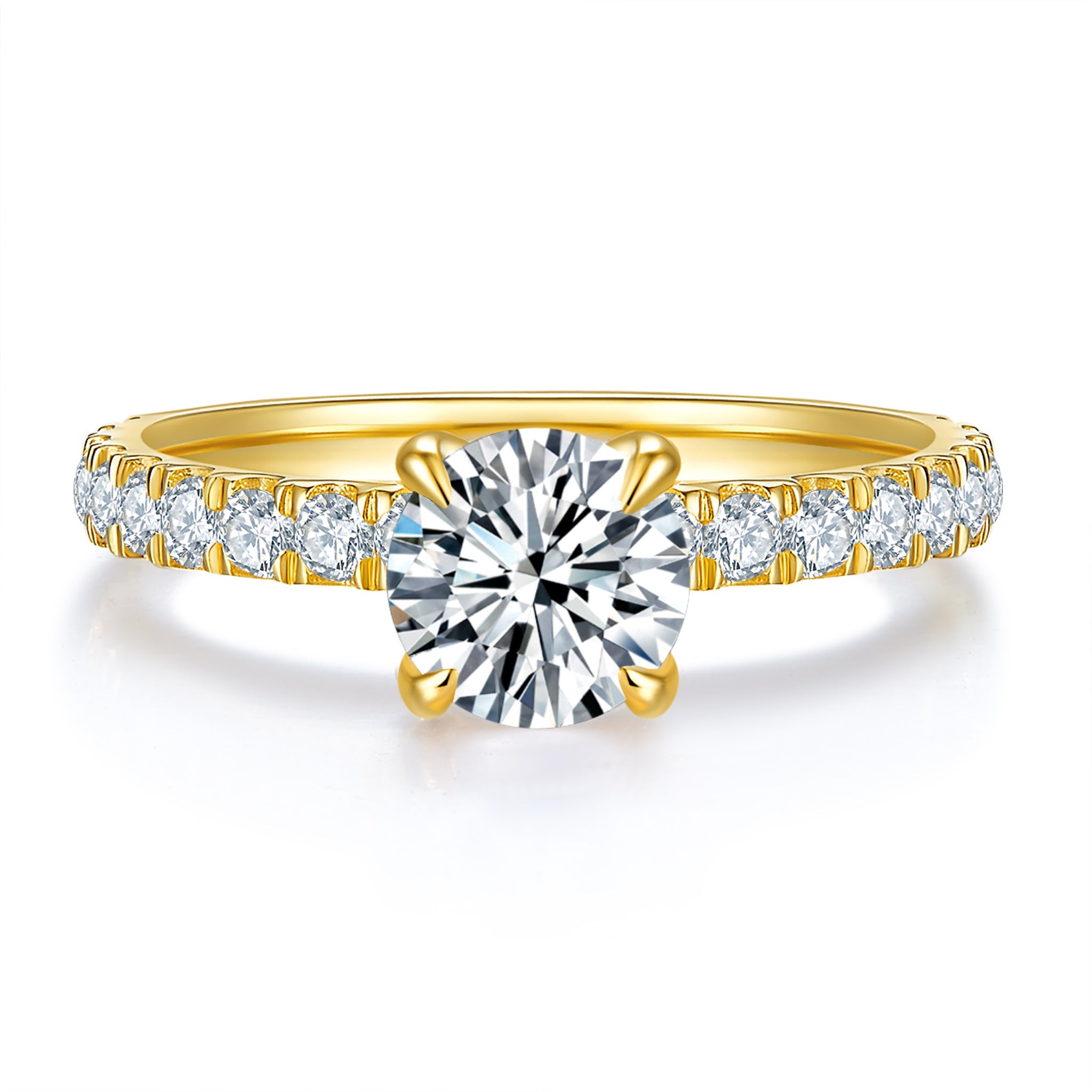 Legacy Hidden Halo Diamond Ring With 1.03 Ct. Round Shape Lab Grown Diamond
