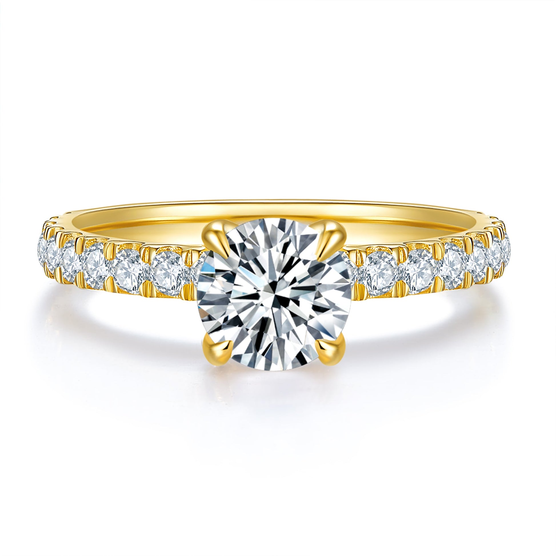 Legacy Hidden Halo Diamond Ring With 1.03 Ct. Round Shape Lab Grown Diamond