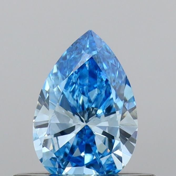 0.41 Ct. Blue Color VVS2 Clarity Pear Shape Lab Grown Fancy Diamond