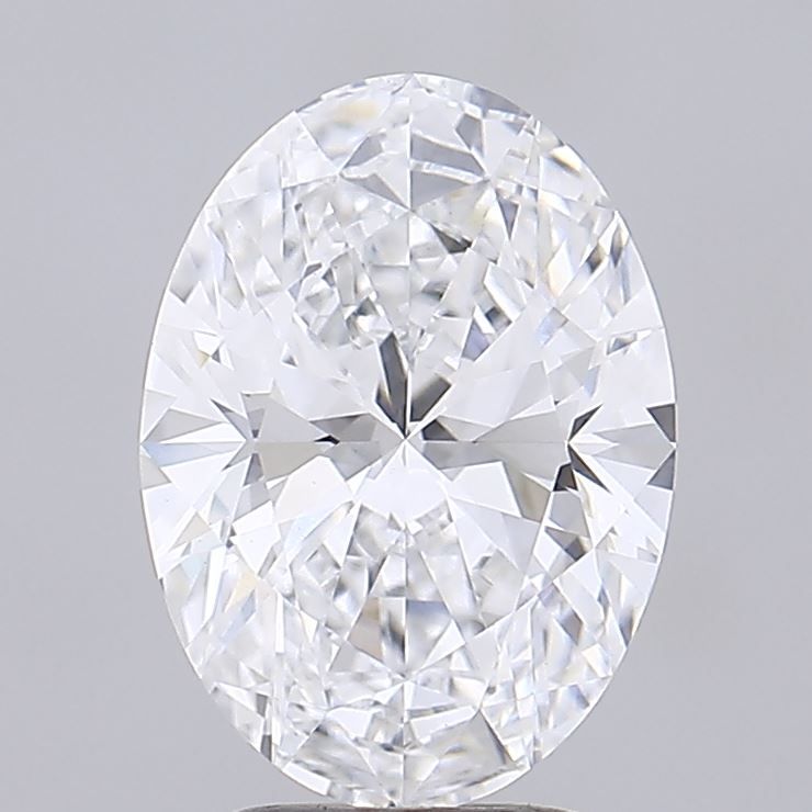 3.01 Ct. D Color VVS2 Clarity Oval Shape Lab Grown Diamond