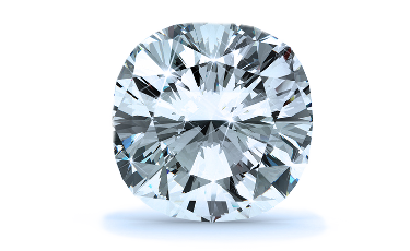 0.97 Ct. Green Color VS2 Clarity Cushion Shape