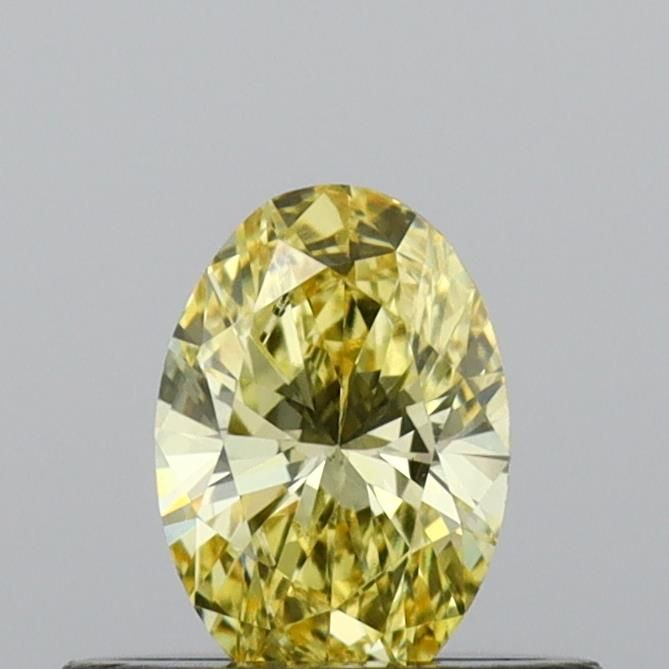 0.34 Ct. Yellow Color VS2 Clarity Oval Shape