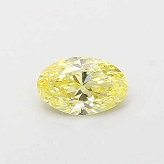 0.31 Ct. Yellow Color VVS2 Clarity Oval Shape
