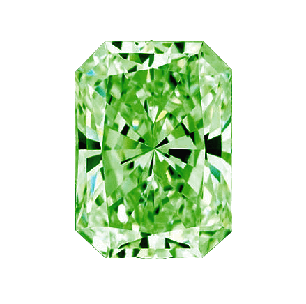 0.49 Ct. Green Color VS2 Clarity Radiant Shape Lab Grown Fancy Diamond